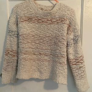 Hippie Rose Fuzzy Sweater, Size S